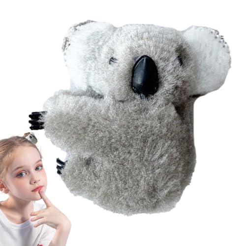 Decorative Koala Clip ? Plush Animal Hairpin, Durable Small Claw, Secure Hold Styling Accessory, Cute Grip Clamp, Women Girls Or