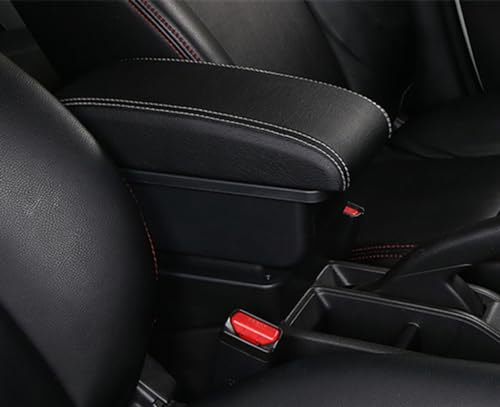 �A�[�����X�g�I�[�K�i�C�U�[�{�b�N�X Compatible With Dacia For Duster 2 3 2018 2019 2020 2021 �J�[�A�N�Z�T���[���@�\�A�[�����X�g�{�b�N�XPU�N�b�V�����C���e���A�����p�[�cUSB(B white lin