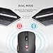VicTsing Ratón Bluetooth Inalámbrico Portátil 4.0 & 2.4G, Wireless Mouse con Modo...