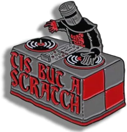 Funny Enamel Pin DJ Сonsole Injury Knight Novelty Brooch Buttons Jewelry for Backpack Cloth Lapel Bag Hat Gift for Women Girl Boy Men Party Music Lovers