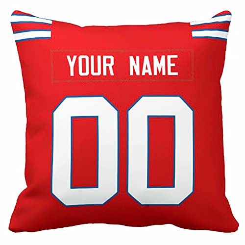 Image of ANTKING Throw Pillow 2 Pack with Custom Name and Number Personalized Gift for Men Women Boys
