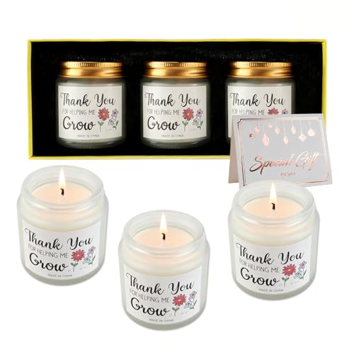 Scented Candles Gift Set, Soy Wax Candles of Lavender, Perfect Candles Gifts for Women, Birthdays, Weddings, Christmas, Yoga, Bath...