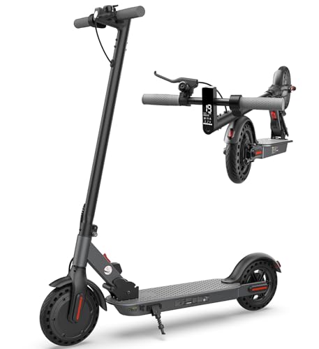 Image of Electric Scooter, 21 /28 Miles Range, 18 /22 /25 MPH Speed Electric Scooter for Adults, 500 /750W Motor, 10 inch /8.5 inch Pneumatic Tires Scooter with Dual Braking, Foldable Escooter for Commuting & Campus Use