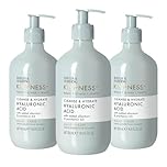 Baylis & Harding Kindness + Plant Hyaluronic Acid, Pear & Orange Blossom Fragrance, 500 ml Cleanse & Hydrate Hand Wash (Pack of 3) - Vegan Friendly