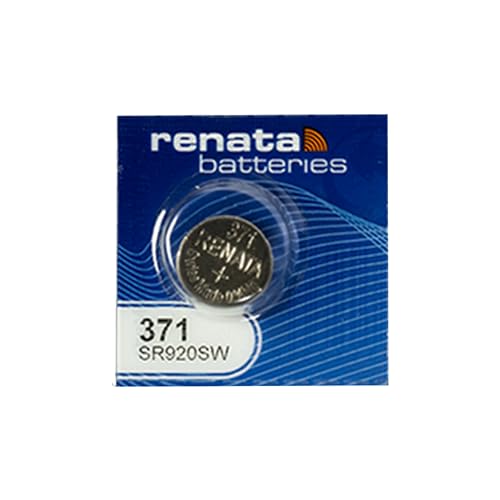 Renata Watch Battery 371 or SR920SW Swissness 1.5V 1 x 371 or SR 920 SW Silver