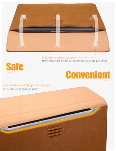 HYZUO 13.3-14 Inch Laptop Sleeve Case Bag with Adjustable Stand for MacBook Pro 14 M5/M4/M3/M2/M1 Pro/Max A3426 A3427 2026-2021 - Image 4