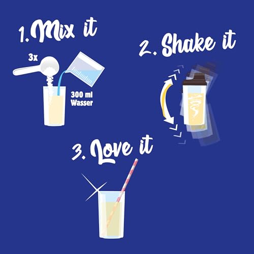 Chiefs Whey Protein Pulver (Vanilla, 450g) • 23g Eiweiß pro Portion zum Muskelaufbau • Mit BCAAs & Vitaminen • Laktosefrei, low fat • Eiweißpulver High Protein • Perfekte Löslichkeit