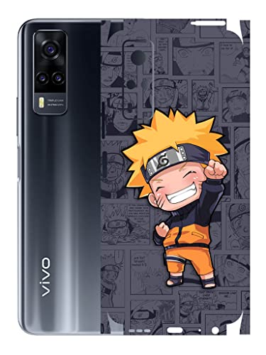 Image of AtOdds - Vivo Y31 Mobile Back Skin Rear Screen Guard Protector Film Wrap (Coverage - Back+Camera+Sides) (Naruto)