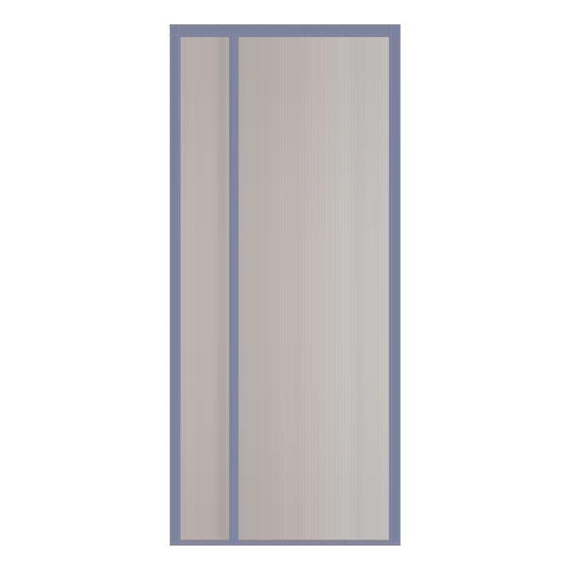 Moustiquaire pour porte a fermeture magnetique automatique gris