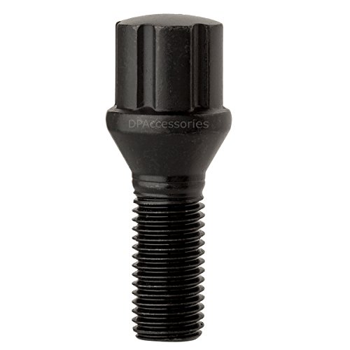 Dpaccessories 16 Black 12X1.25B Spline Tuner Lug Bolts For Aftermarket Wheels - 27Mm Shank Bs27K1He-Bk04016 #TOP2