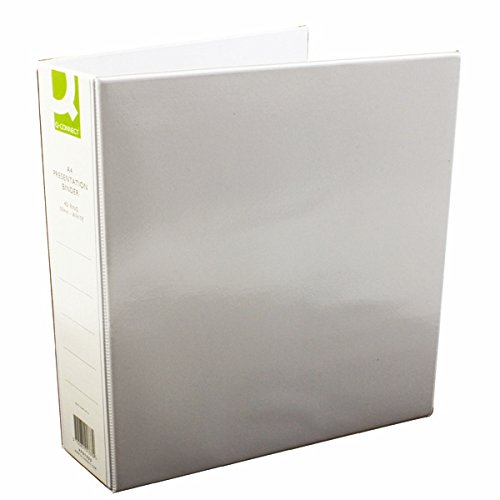 Q-Connect Pres Binder 4 DRing 50mm Wht