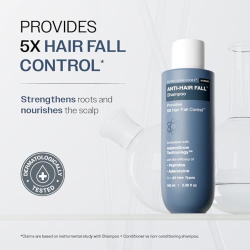 Image of Bare Anatomy Expert Anti-Hair Fall Shampoo (100ml) & Advanced Hair Growth Serum (30ml) | Adenosine + Redensyl + Rice Water + Rosemary| Hair Growth & Hair Fall Control Combo for Women & Men