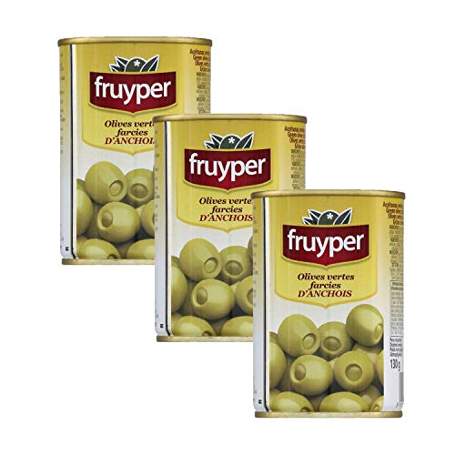 Lot 3x Olives farcies anchois - Fruyper - boite 130g Cover