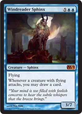 Magic The Gathering - Windreader Sphinx - Magic 2014