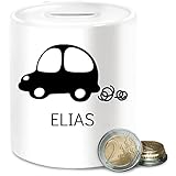 ✔️ SKANDI DEKO: Cooles Motiv mit Auto und Wunschname im Skandi Stil für Babys, Kinder und Erwachsene