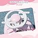 Qaba Toddler Ride on Push Car, Foot to Floor Sliding Car with Horn, Working Steering Wheel & No Tip Anti-Over-Backwards System for Boys and Girls Ages 18-36 Months, Pink