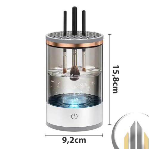 Lavador e Limpador de Pincéis de Maquiagem Automático USB – Praticidade e Higiene para Pincéis Sempr