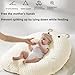 iuscacey Baby Anti-Reflux Pillow - 15° Incline for Acid Reflux & Spit-Up Relief - Newborn Lounger - Soft 3D Dot Fabric, Machine Washable, Essential for Your Baby,A