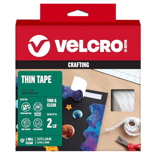 VELCRO Brand Tape (91325) Indoor Hook & Loop Combo Packs, 3/4