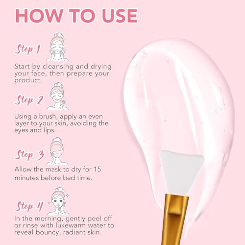 Image of Hoygi Collagen Night Mask, Night Care, Restores and Hydrates Overnight, Biocollagen Wrapping Mask, Peel Off Facial Mask, Collagen Face Mask, Face Mask 75g