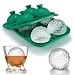 ACOOKEE Novelty Golf Gifts Ball Ice Maker Mold, 2.2" Large Sphere Round Ice Cube Mold for Cocktails, Whiskey, Bourbon, Fun Shapes Big Whiskey Ice Cube Mold Gifts