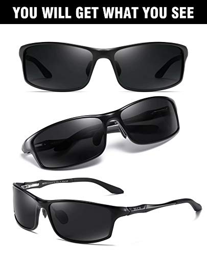 Image of DUCO Polarized Sunglasses for Men 100% UV400 Protection Metal Frame Driving Men's Sun Glasses