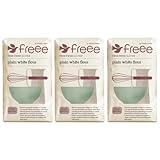 Freee 1kg Gluten Free Plain Vegan Flour Pack of 3 Cooking Baking Mix Biscuits Cup Cake Muffins Pasta with Welari Thank You Card | (3pack) (3kg)