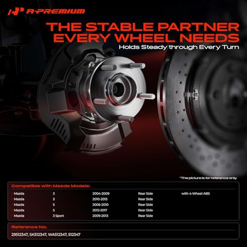 A-Premium 2 x Rear Wheel Bearing and Hub Assembly with 5-Lug by A-Premium - Used condition - Image 2
