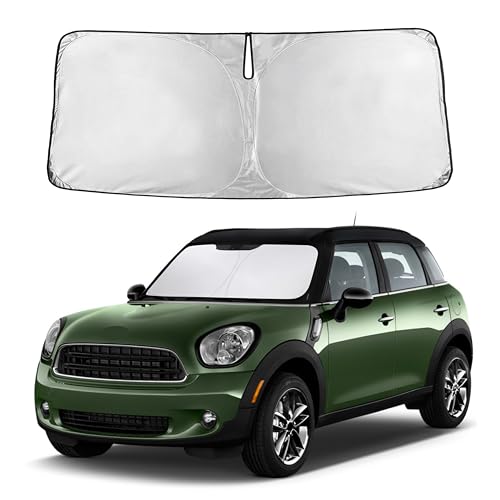 Image of EcoNour Windshield Sunshade Compatible for Mini Countryman Cooper 2011-2014 2015 2016, Sun Visor for Front Windshield & Window Sun Shade Cover, UV Heat Blocker & Protector, Car Accessories