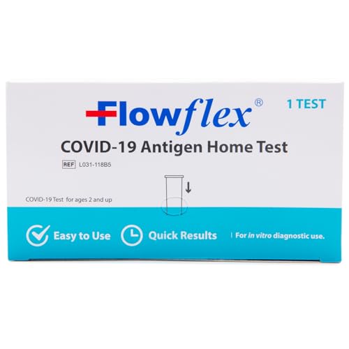 COVID Home Test Kit by Flowflex, Rapid Results in 15 Minutes, Trusted OTC COVID-19 Antigen Testing Kit, FSA and HSA Eligible, Easy to Use & No Discomfort, 1 Pack 1 Test