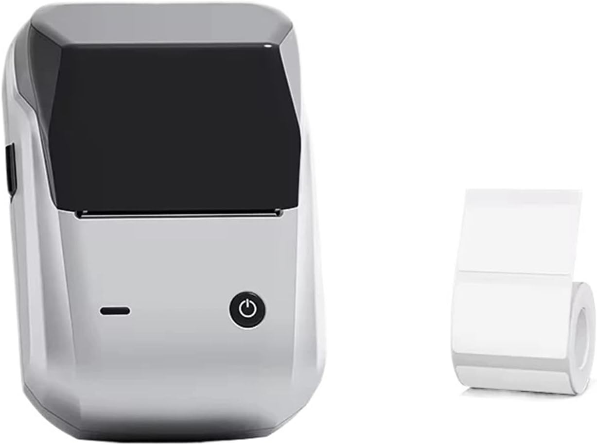 Label Printer, B1 Mini Portable Thermal Printer Self-Adhesive Sticker Label Maker Pocket Labeling Machine Bluetooth(1-Roll-5030)