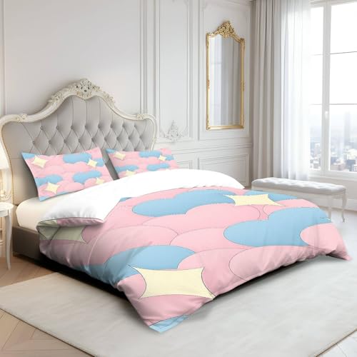 Parure de lit Saint-Valentin idée cadeau romantique | Housse + 2 taies - 4