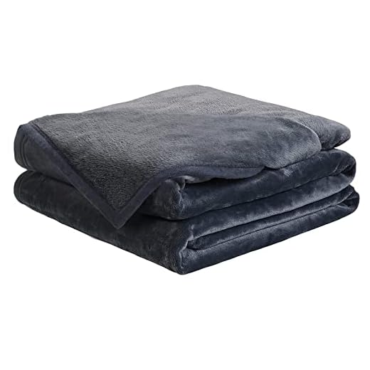 Soft California King Blanket Warm Fuzzy Microplush Lightweight Thermal Fleece Blankets for Couch Bed Sofa,102X108Inch,Dark Grey
