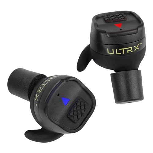 Image of Allen ULTRX Bionic Fuse Bluetooth Earbuds w /Charging Case, Dark Gray