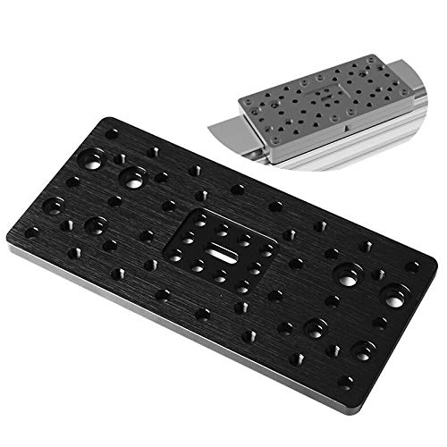 Lysee 3D Printer Parts & Accessories - 1pcs Aluminum Alloy Gantry Plate - Double Wide for CNC Machine Parts Accessory - (Color: Black)