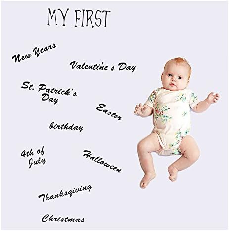 JoyJon Baby Milestone Blanket Monthly Age Blanket Photo Props Backdrop Create Personalized Photography for Toddlers Infants Newborn