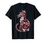 Happy Meowentine's Day Katzen Blumen Floral Frauen