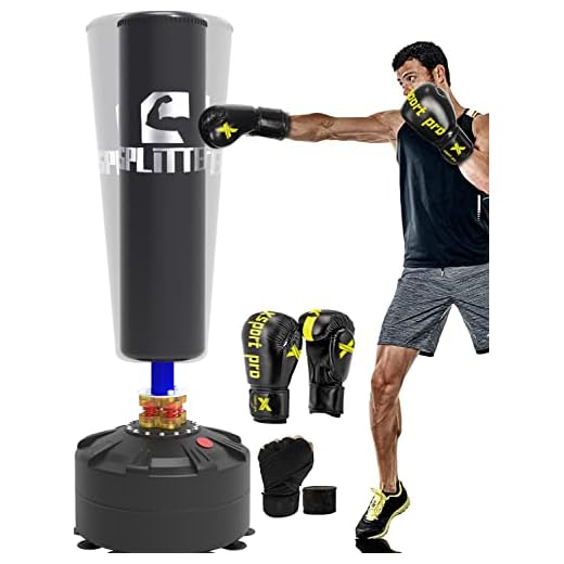 Xsport Pro Freestanding Punching Bag 69’’-182lb Heavy Bag with Suction Base for Adult Youth,Men Free Stand Punch,Kickboxing Bags,Standing Heavy Punching Bag