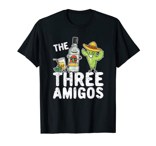 The Three Amigos Sal Tequila Lima Lindo Cinco De Mayo Fiesta Camiseta