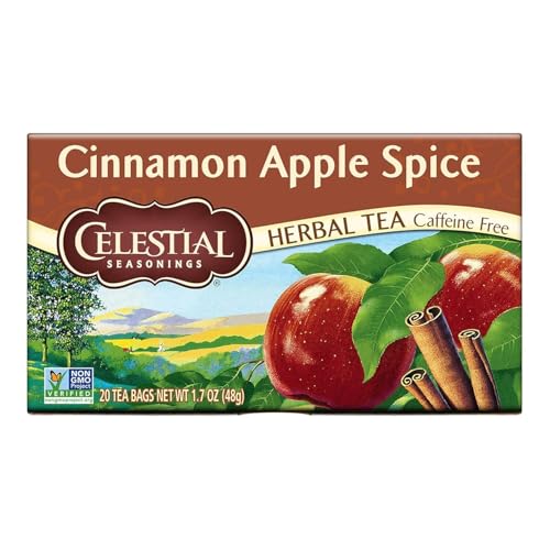 Celestial Seasonings Cinnamon Apple Spice Herbal Tea, 20 bags