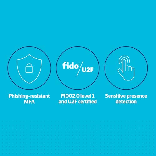 Thales – Clé de Sécurité SafeNet eToken FIDO – USB-C – Résistante aux Attaques de Hameçonnage - Authentification sans Mot de Passe pour Les Applications Web, Ordinateurs Portables et de Bureau - 50