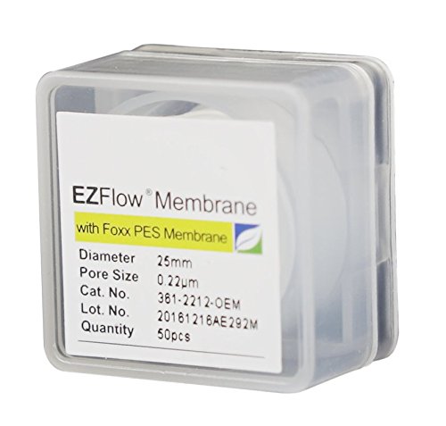 Foxx Life Sciences 361-2212-OEM EZFlow filtro de disco de membrana, PES, 0,22 micrómetro tamaño de poro, 25 mm de diámetro, no estéril Cover