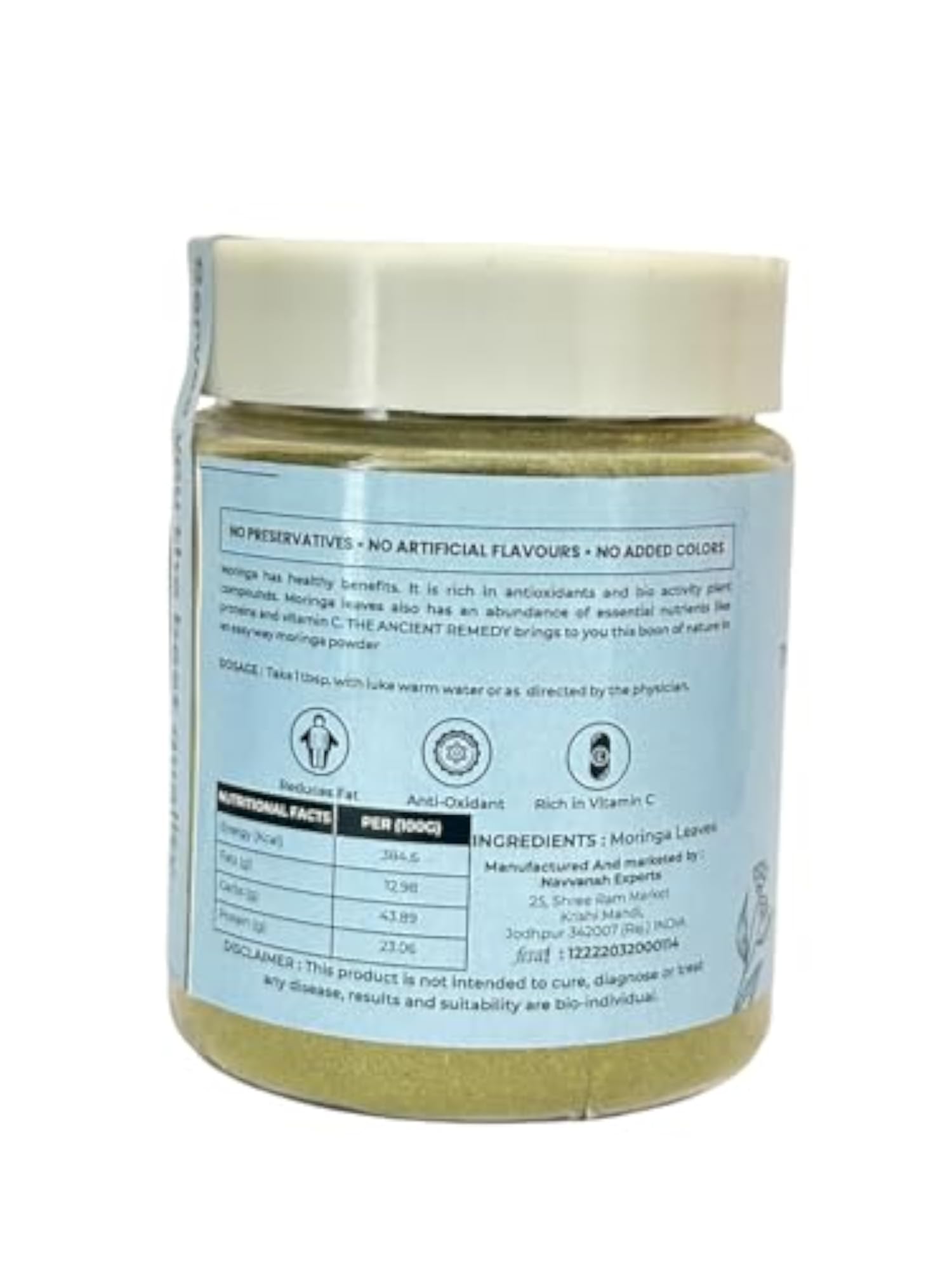 The Ancient Remedy Moringa Powder - 110 gm
