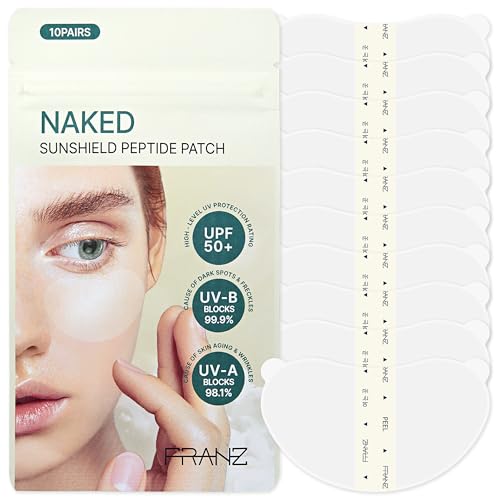 FRANZ Invisible UV Sun Patches for Face UPF 50+ (Regular 10 Pairs)
