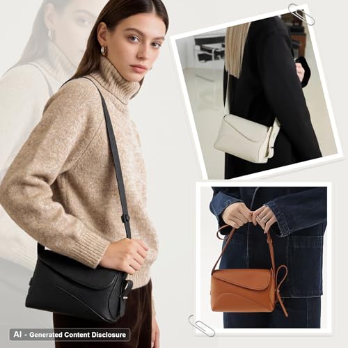 Bolso pequeño de cuero genuino para mujer MFFOR miniatura 2