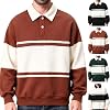 Suéter Polo de Bloque de Color para Hombre, Tallas Grandes 4