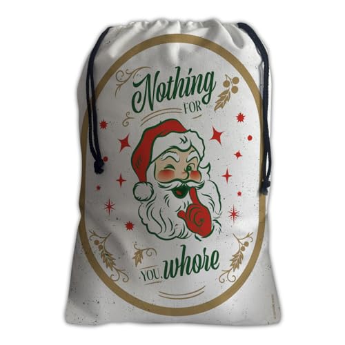 Toothsome Studios Nothing For You Whore Santa Sack �z���f�[�M�t�g�o�b�O �R�t�� �����z 25 x 19�C���` �s�K�؂ȃN���X�}�X���[���A��^�v���[���g�o�b�O (NothingForYou)