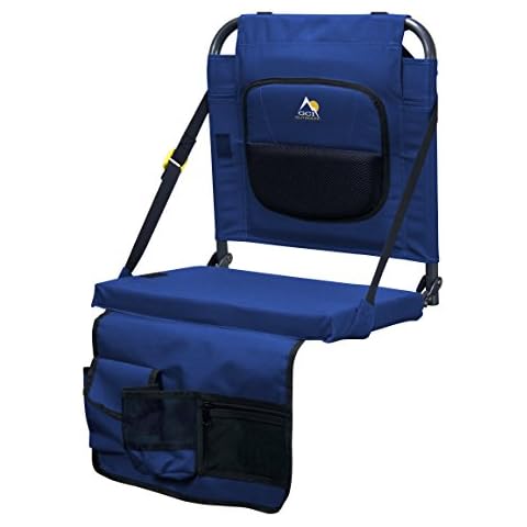 GCI Outdoor BleacherBack Lumbar Stadium Chair With Padded Backrest Cover