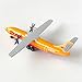 WngAur Die-Cast Propeller DHL Airplane Model – Alloy Plane with Rolling Wheels – Miniature Aircraft Collectors & Aviation Enthusiasts