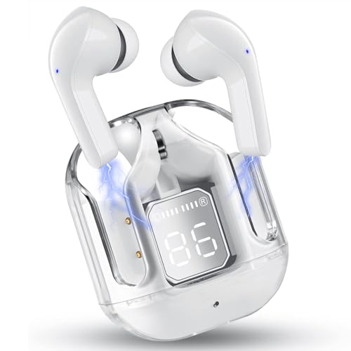 Wireless Earbuds, Bluetooth 5.4 in Ear Headphones with Noise Cancelling Mic, 48H Playtime HiFi Stereo Bluetooth Earphones, IPX8 Waterproof Touch Control True Wireless Headphones for iPhone/Android/iOS